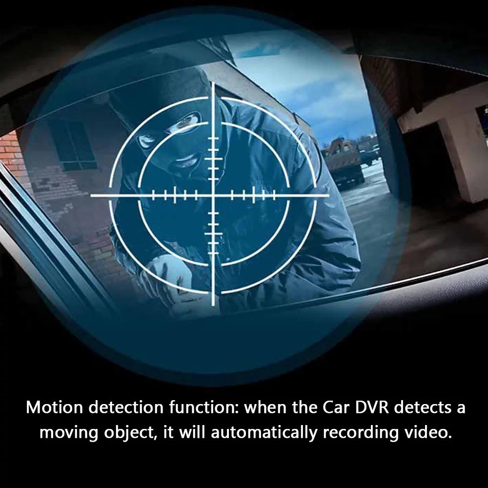 Auto Car Angle Night Car 170 Recorder Dual Video Loop Dash Meterk Lens DVR Camcorder Recording Multi-language Cam Recorder Viewing Car Degree Wide