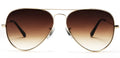 Sunglasses & Inspired Brown Ivy Shades Unisex Glen Brown Classic Sky Samba Lens - Frame Aviator