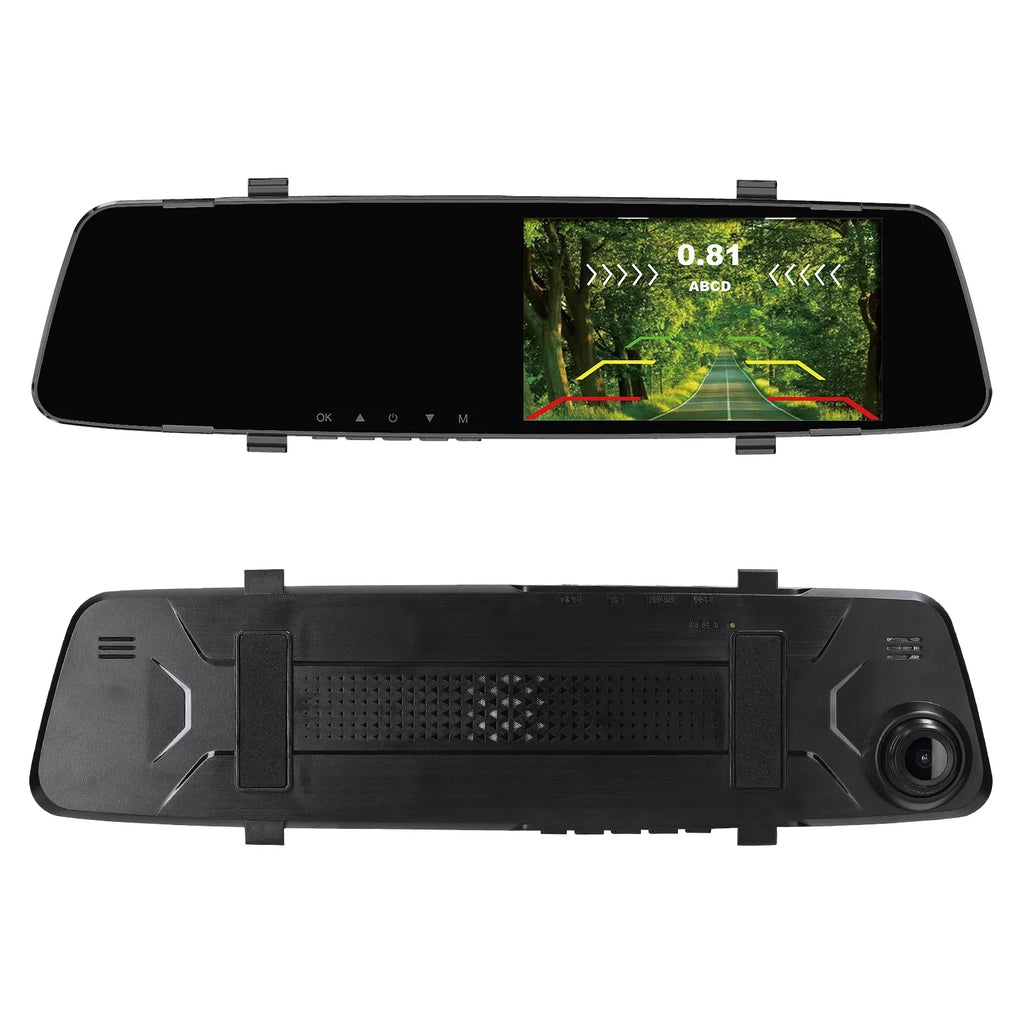 1080P Camera,Reco Dash Rear Support DVR Dual Rear 4.3 Dash Nebublu Apexeon Camera Camera Radars Cam Reverse Inch Screen Dash