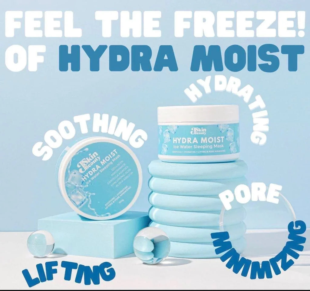 Beauty PRINTED Hydra Ice Skin - J Jars Moist Mask DATES NO 2 liquid EXPIRY Sleeping
