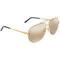 Gold 62 009 Ladies Cartier Sunglasses CT0065S Pilot Mirrored