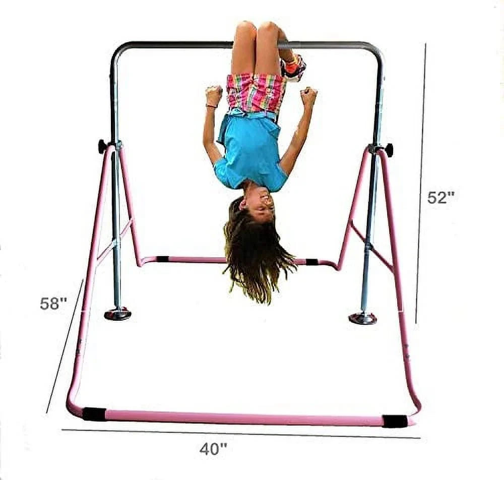 Kip Junior Tower Gymnastics Bars Climbing Folding Gymnasts Height Bar Horizontal Children Balance Kids for Monkey Training Training Gym JungleKids Bars Child Playground Bar Adjustable Expandable Bars