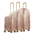 Set, Inch, Suitcase 21, and Rose Minnie 29 Wheels, Hardshell Rolling with Luggage Gold 3 Molded 25 Disney Mouse Piece