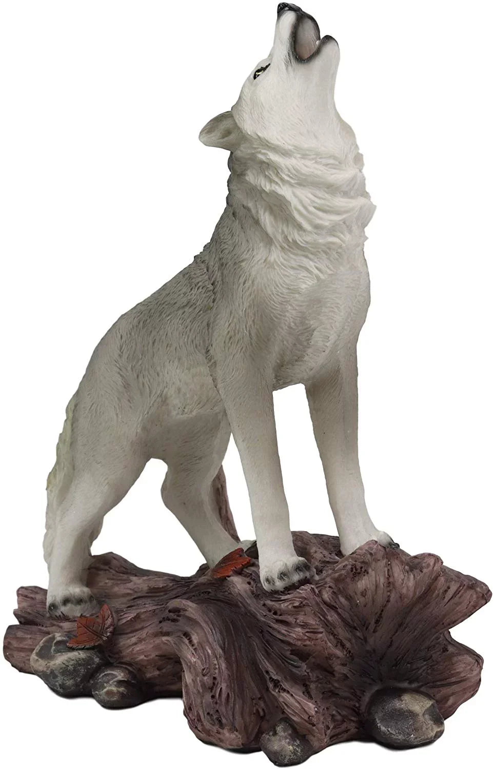 Howling Night Large Wolf Decor The Wolves Cries Spirit Gray Alpha 12"H Of Statue