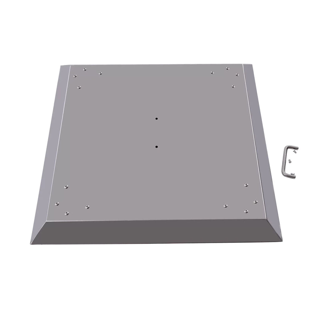 Heat with inch Outdoors 25*25 Deflector Stainless-Steel Pit Carrying Fire Handle
