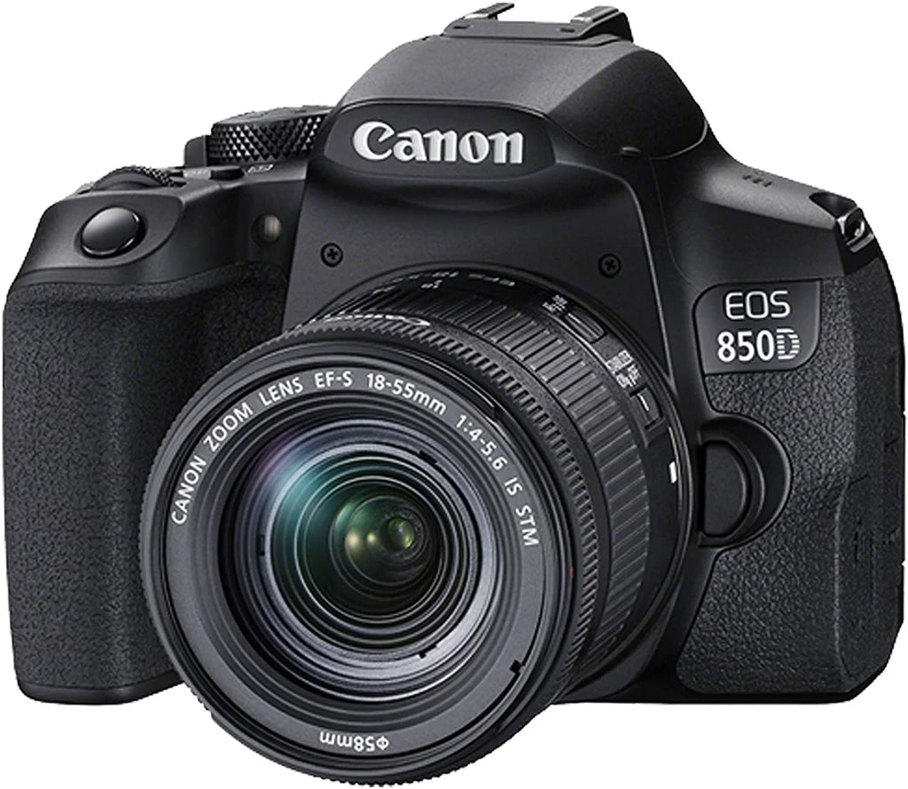 Tripod EOS Rebel Camera T8i w/EF-S 850D DSLR Filters + Canon Lens Case 36pc Memory Zoom + 18-55mm + 128GB Bundle STM + F/4-5.6