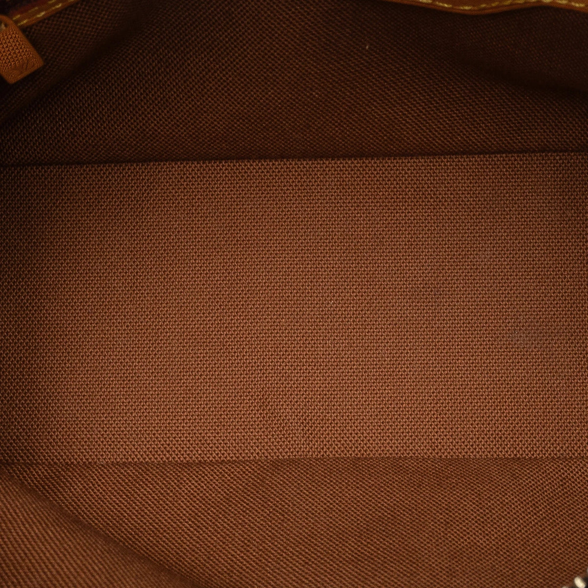 Trotteur Monogram Bag Canvas Crossbody Brown Authenticated (Good) Pre-Owned Unisex
