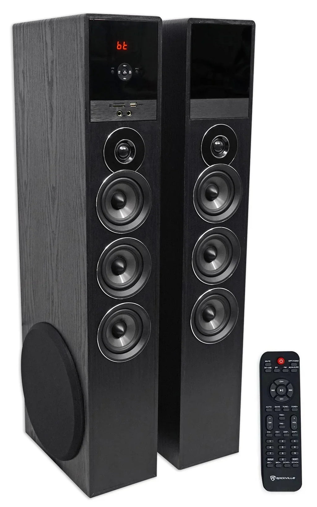For Tower Theater Television Home TV-Black w/Sub Speaker Smart System
