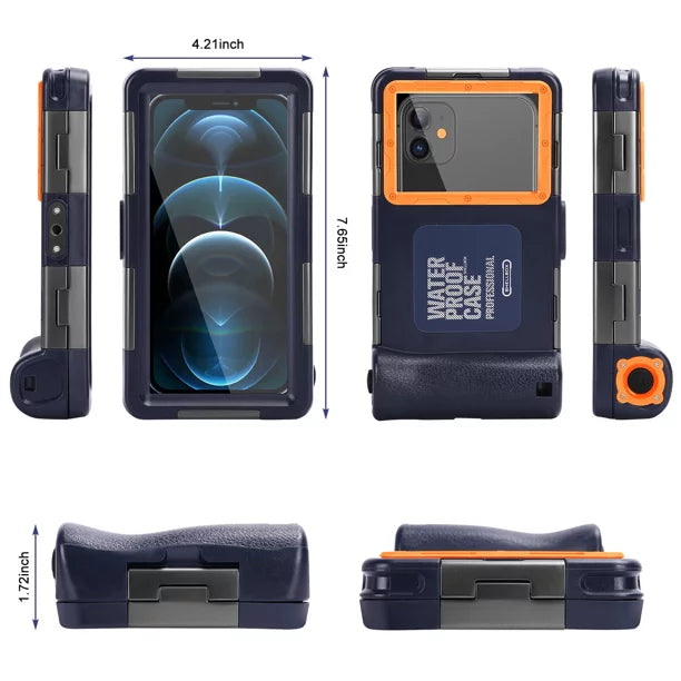 for Swimming Camon UrbanX 6.9 iACE2X Up Case Protective Surfing Snorkeling Diving to all Lanyard Video Photo Waterproof Underwater Tecno Housing [15m/50ft] And LCD Phones with Inch Professional