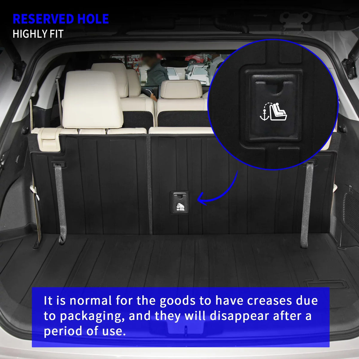 Cargo Protector Trunk Seats Seat Mat TPE with Mat Trunk Cover (2020-2023, Highlander Mat) 2022 Liner Compatible Mat 2020-2024 Highlander with 7 Accessories Back Backrest Cargo