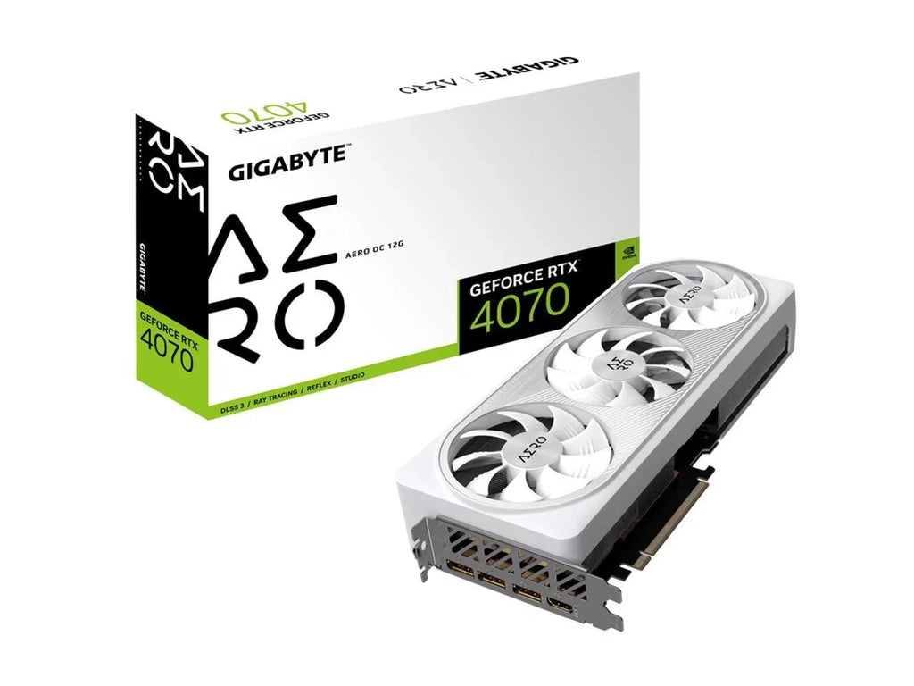 GV-N4070AERO 12GB 4070 GeForce Video ATX 4.0 GIGABYTE Card GDDR6X x16 OC-12GD Express AERO PCI RTX