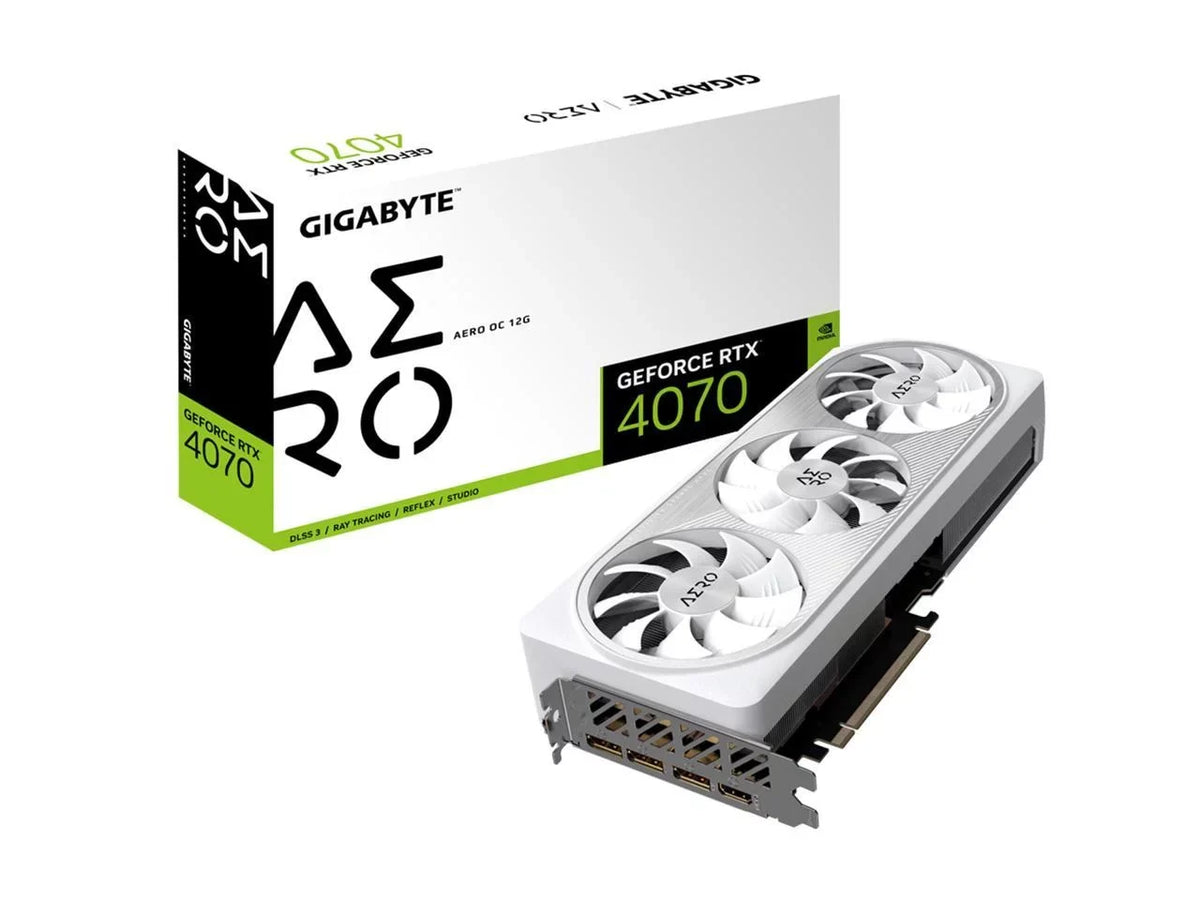 GV-N4070AERO 12GB 4070 GeForce Video ATX 4.0 GIGABYTE Card GDDR6X x16 OC-12GD Express AERO PCI RTX