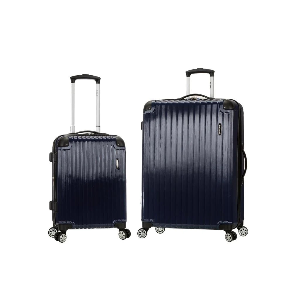 Rockland Hardside F235 Spinner Set Luggage 2-Piece Polycarbonate Santorini Expandable