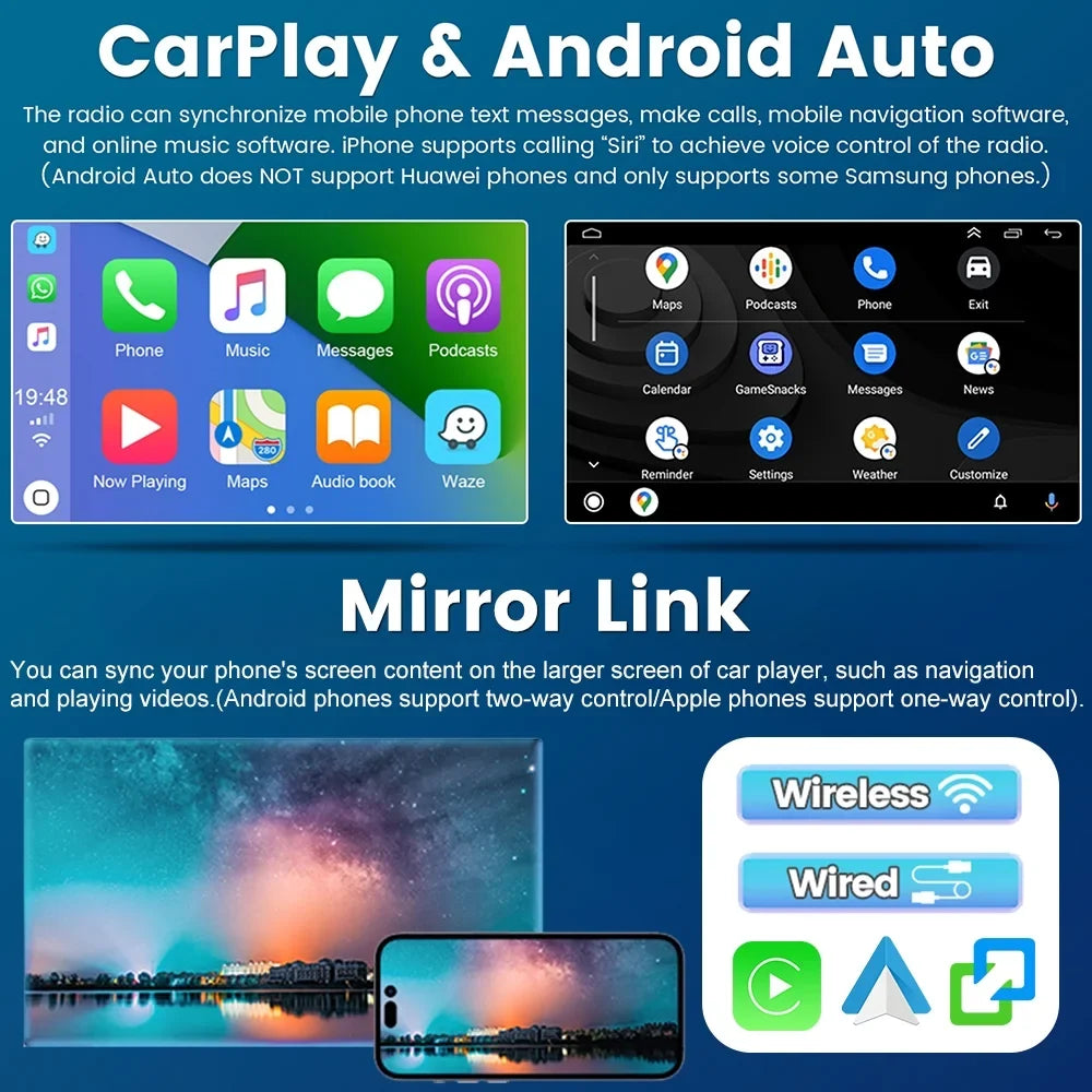 Odyssey for Camera Podofo FM Wireless 12 Android Android Screen Auto Car 10'' Mirror Hifi 2+32G Honda Bluetooth Cable,AHD GPS WIFI Link Carplay 2005-2010 Backup Touch Radio Stereo USB