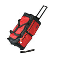 Luggage System, Duty Bag, Multi-Pocket Travel Collapsible Bar Red, Wheels, Duffle 28" Heavy Iron