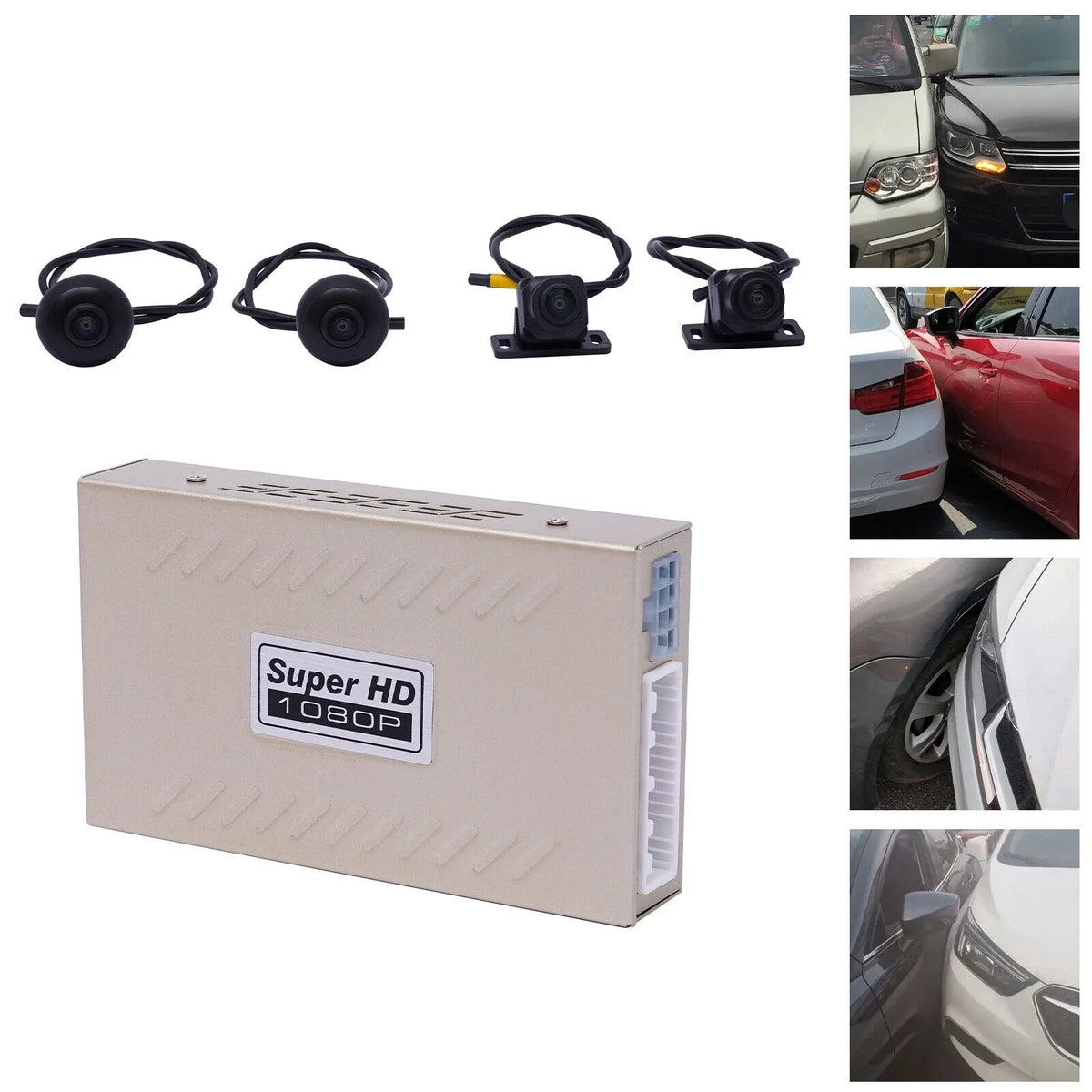 Record parking View Backup Bird Car Camera Denest Surround monitoring HD System 360 DVR