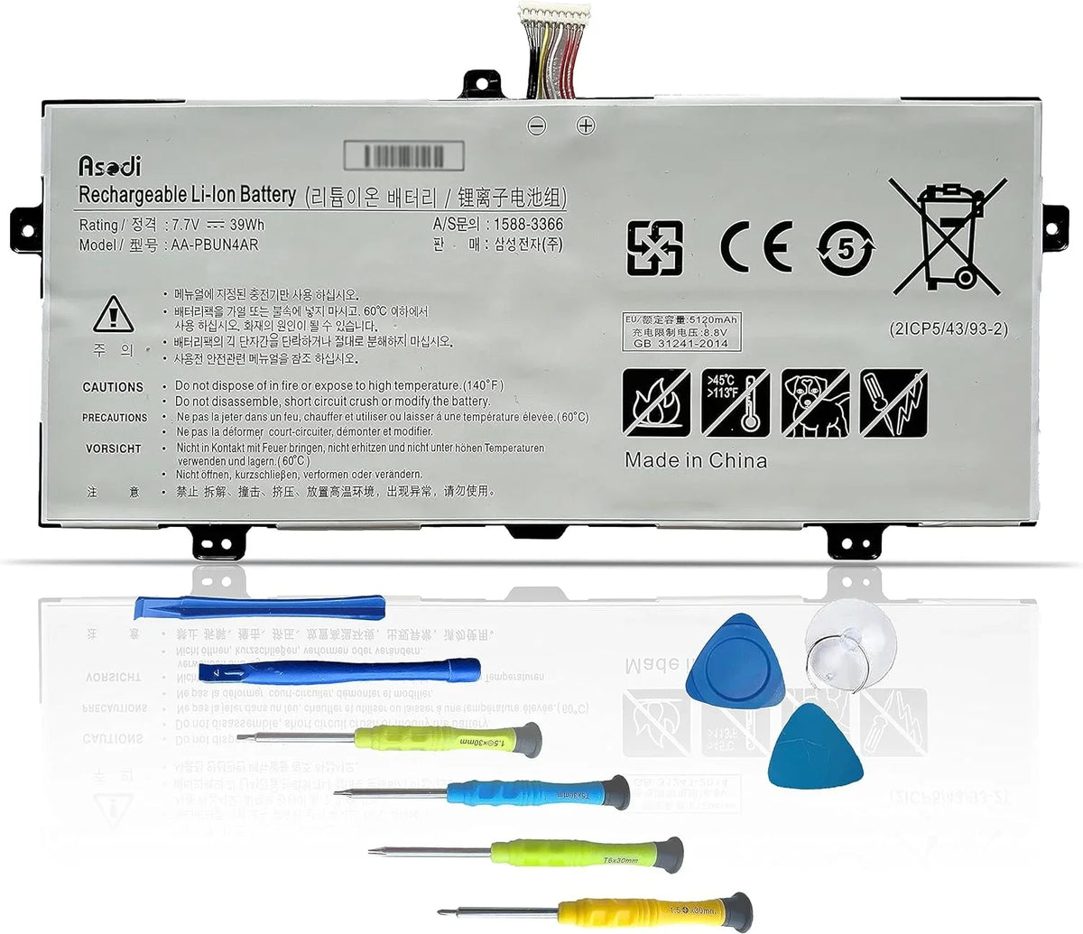 Book y NT900X5H NP940X3L 9 NP900X5L with Compatible 940X3L Laptop ATIV Spin AA-PBUN4AR 900X5L