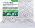 Air MERV Filterbuy AC Furnace Pleated 20x30x1 8 (6-Pack) HVAC Filters