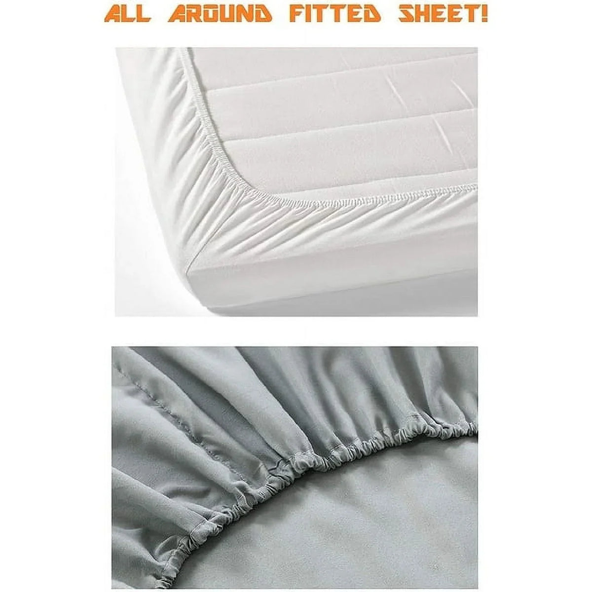 Resistant,Queen Wrinkle Red Egyptian Fade Pocket, Bedding grade Deep & Collection 1500 Series