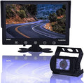W/ Car LCD Reverse Parking 12-24V 9" Pyle Kit Rearview Truck Camera Waterproof Monitor, Display