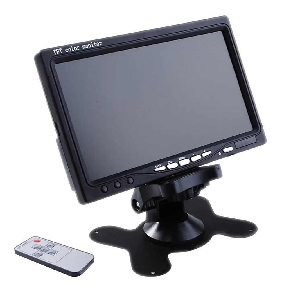 HD Car Camera Rear Mirror for Color View 7" Backup TFT LCD Serveillance Car (Black) Monitor Camera Reverse DVD Backlight