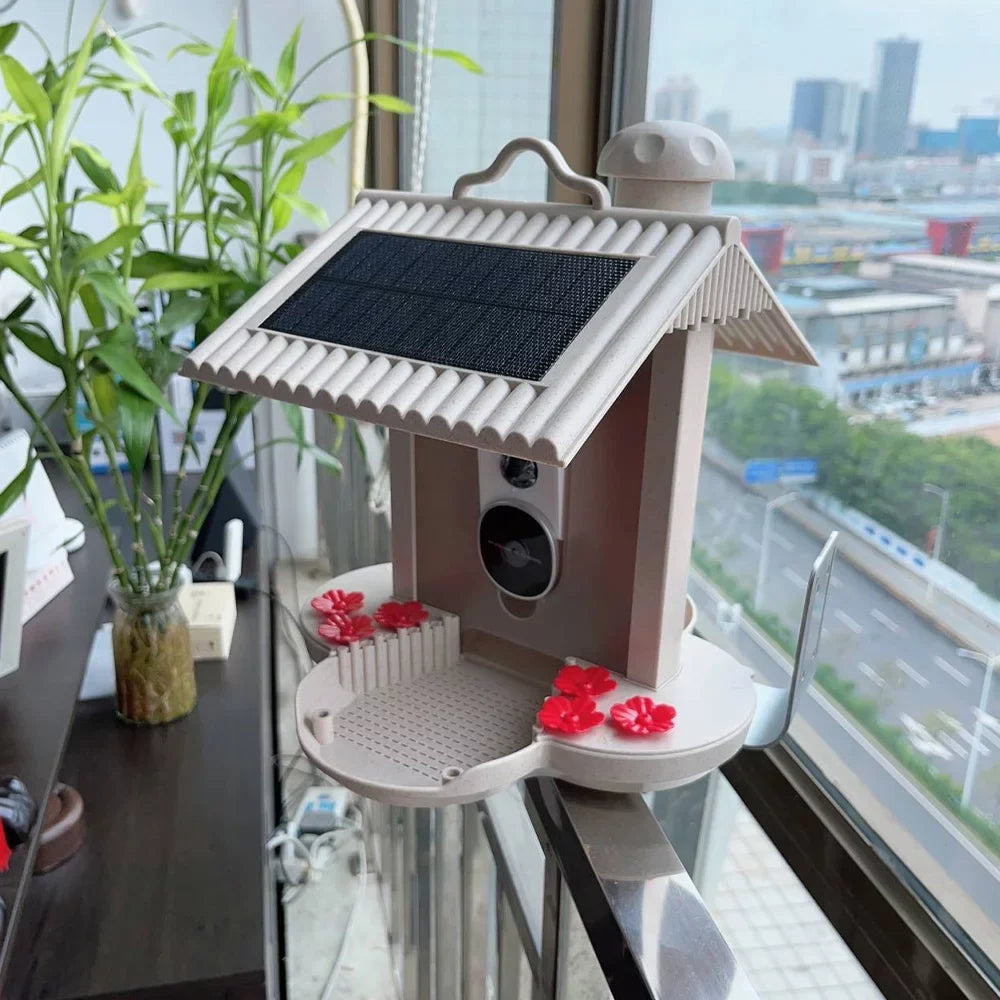 Bird Bird Real-time Smart Capture TF Detection Motion IP65 Bird Cards Species Waterproof Auto WIFI 1080P Carevas Camera Video Notification AI 128G and Identify Feeder