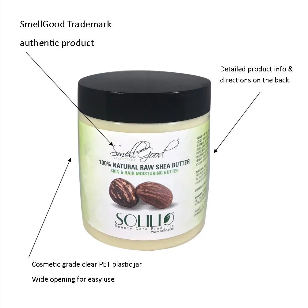 4 Smellgood Creamy Shea - 16Oz African Butter Of Ivory Unrefined Pack