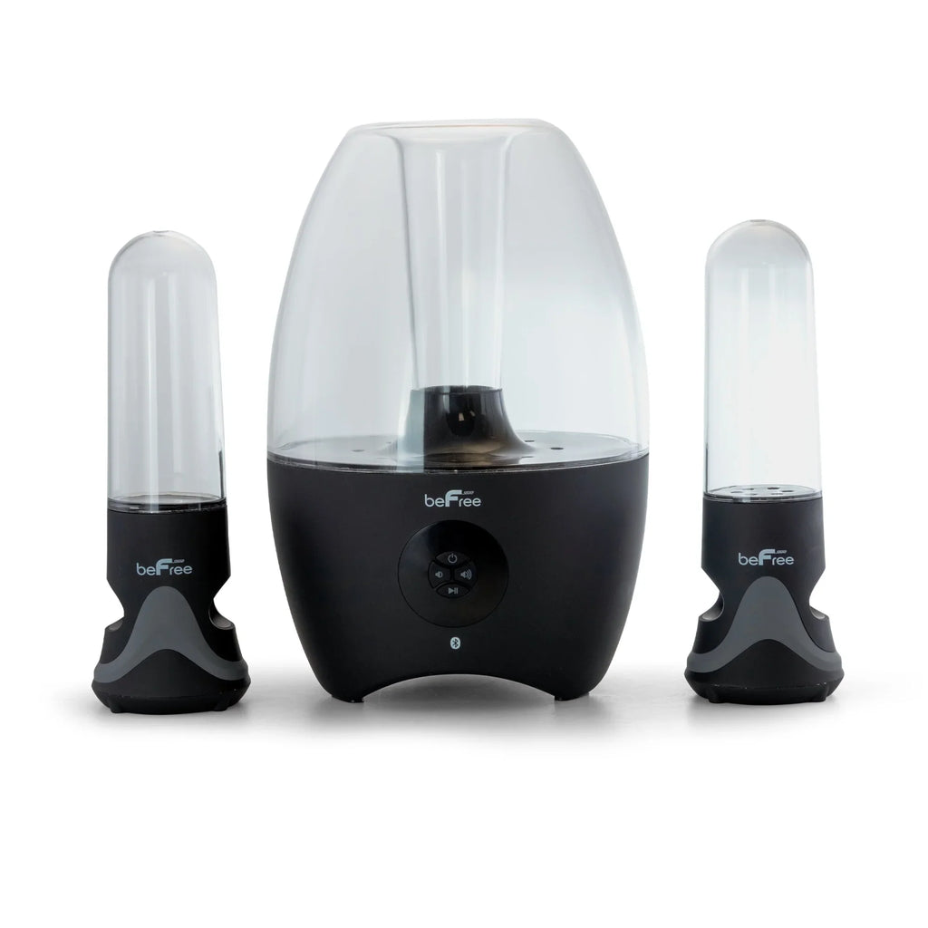System, Bluetooth® LED 13.5"D, x Dancing 10.5"W Sound x 2.1-Channel Black, liquid 995102699M Multimedia 7.5"H Sound BeFree