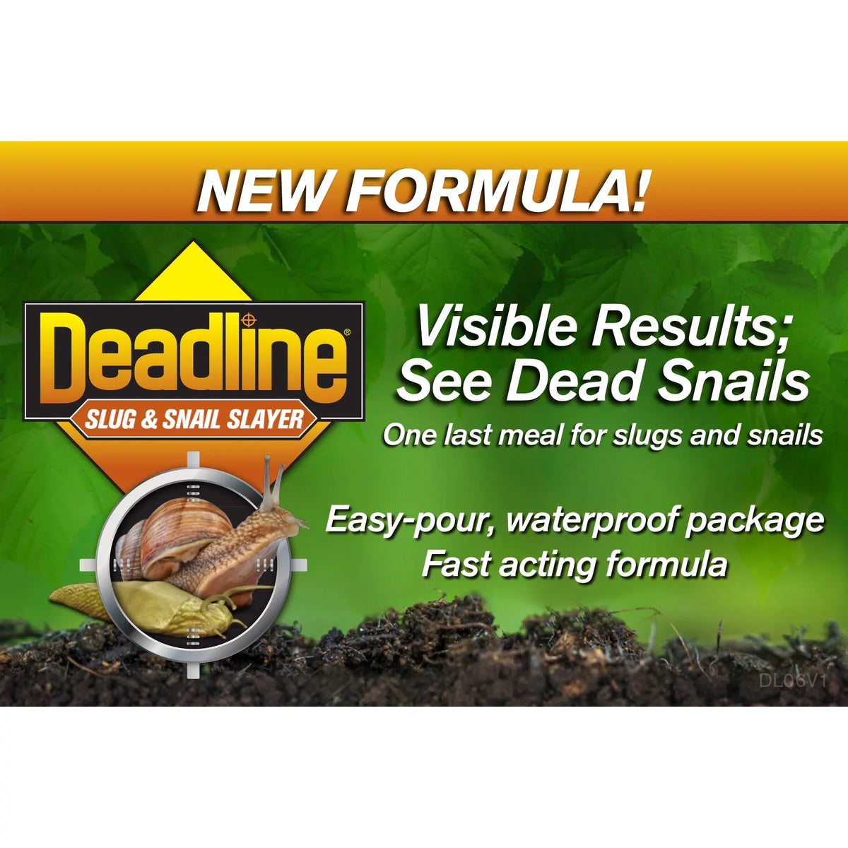 Snail 3 Deadline, lb. Ready-to-Use Pellets, and Slug Killer;