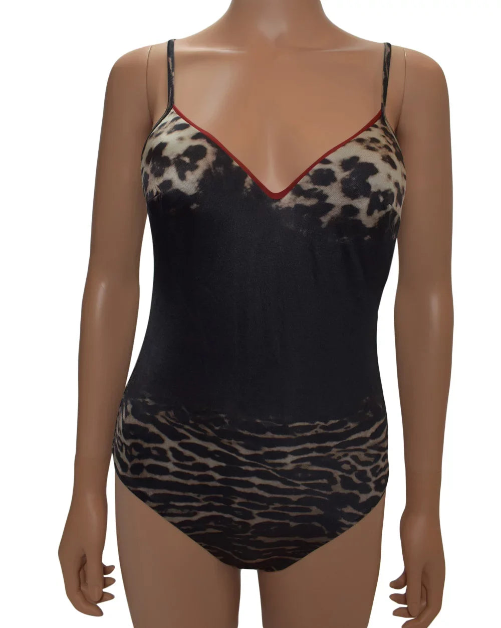 Padded Piece La Swimsuit Brown One Underwire 6 Perla Leopard