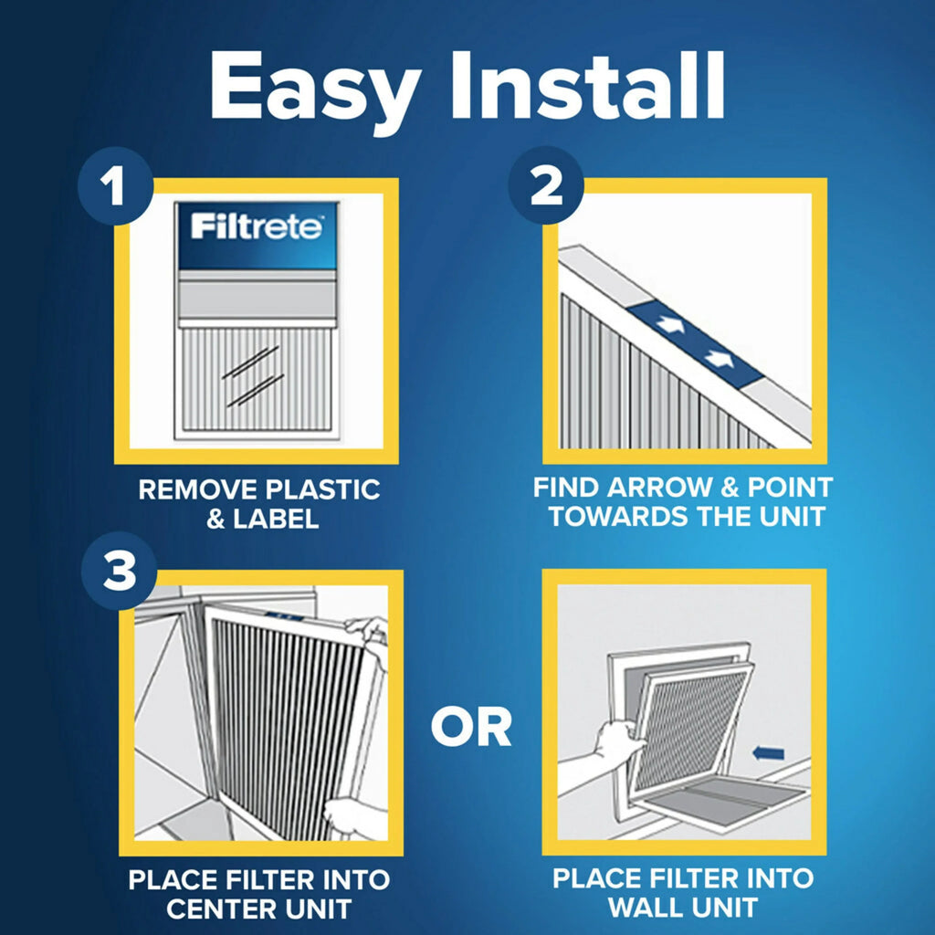 20x25x4 2 Filters 1550 Air Filtrete Ultra Reduction, MERV 12, MPR Filter, Allergen