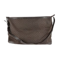 (Good) 105669 Boston GG Pre-Owned Bag Leather Shoulder Nylon Travel Brown