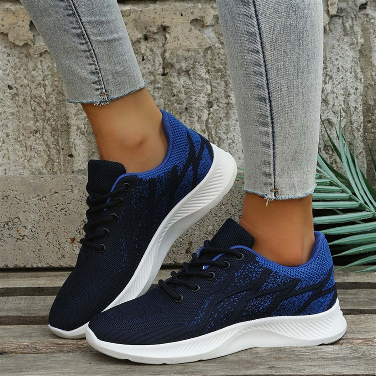 Sneakers Sneakers and Women Shoes Pattern dimension Autumn Mesh Breathable Summer 1/2 11 Women Up Comfortable Fashion Colorblock Cross AdBFJAF Lace and