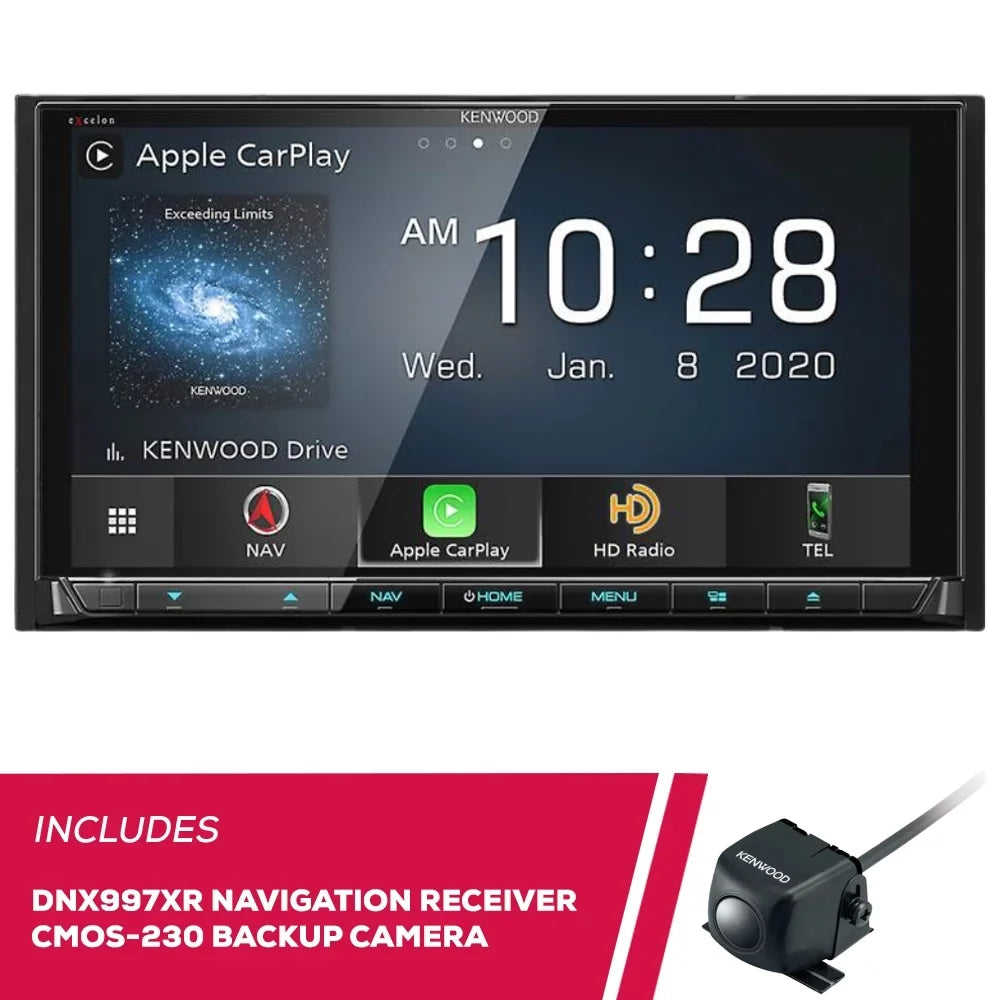 Universal DNX997XR DVD Receiver 6.8" CMOS-230 Backup New Navigation Camera & Kenwood