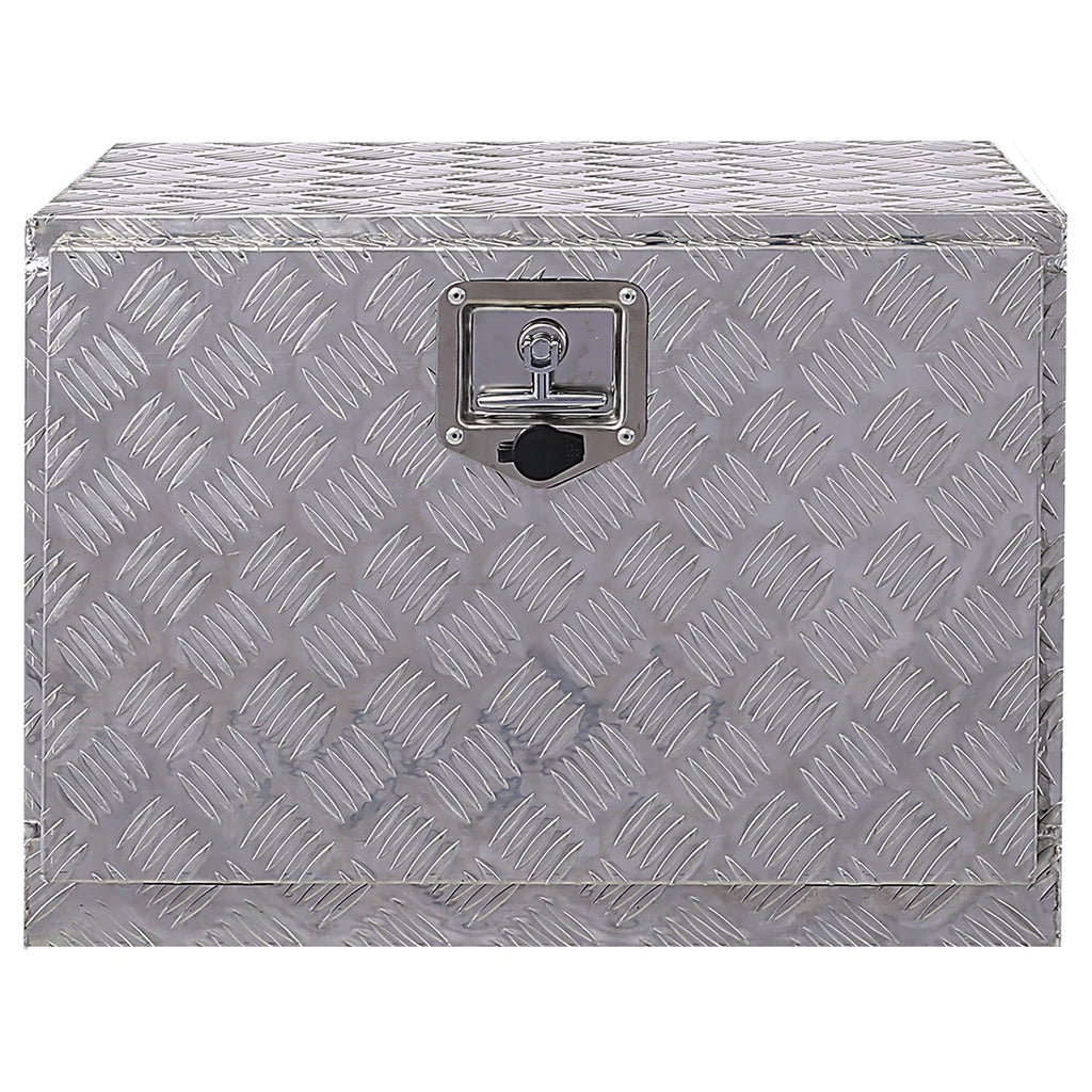 w/ Organizer, Box Truck Lock Box, Jarbalai Bed Keys, 24 Storage Silver exterior Box, Aluminum Tool inches Storage Tool Trailer Box, Underbody Tool RV Pickup