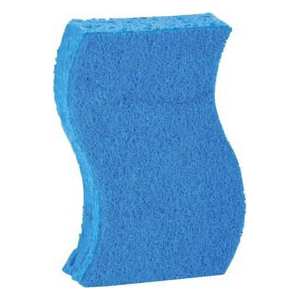 x 2.8" Width 9/Pack Non-Scratch Cellulose - Blue Scrub 4.3" Height Sponges 0.8" Depth - Scotch-Brite x -