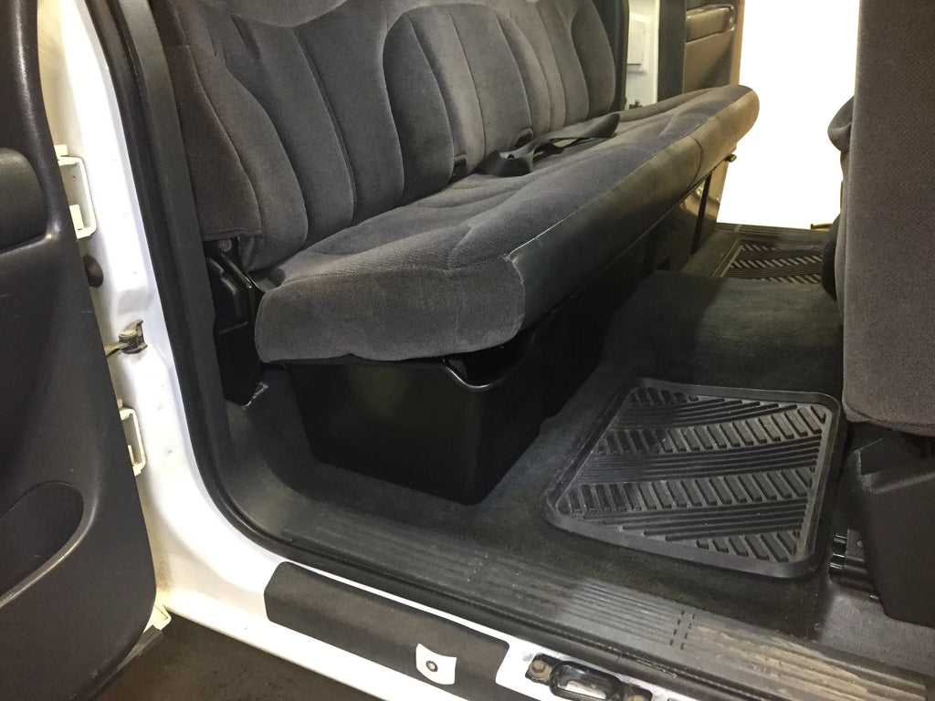 Hound 2500 Chevrolet Sierra Underseat Silverado Seat 3 System Boxes Cab 1500 Extended Storage GMC Auto 1999-2006 Under Red with Compatible 3500
