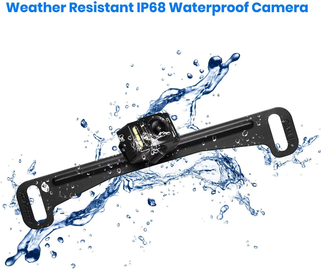 Monitor Mirror (T1400U) OEM Backup Kit for Wiring View Wireless Look Rear Camera Installation Trucks, No Auto-Vox