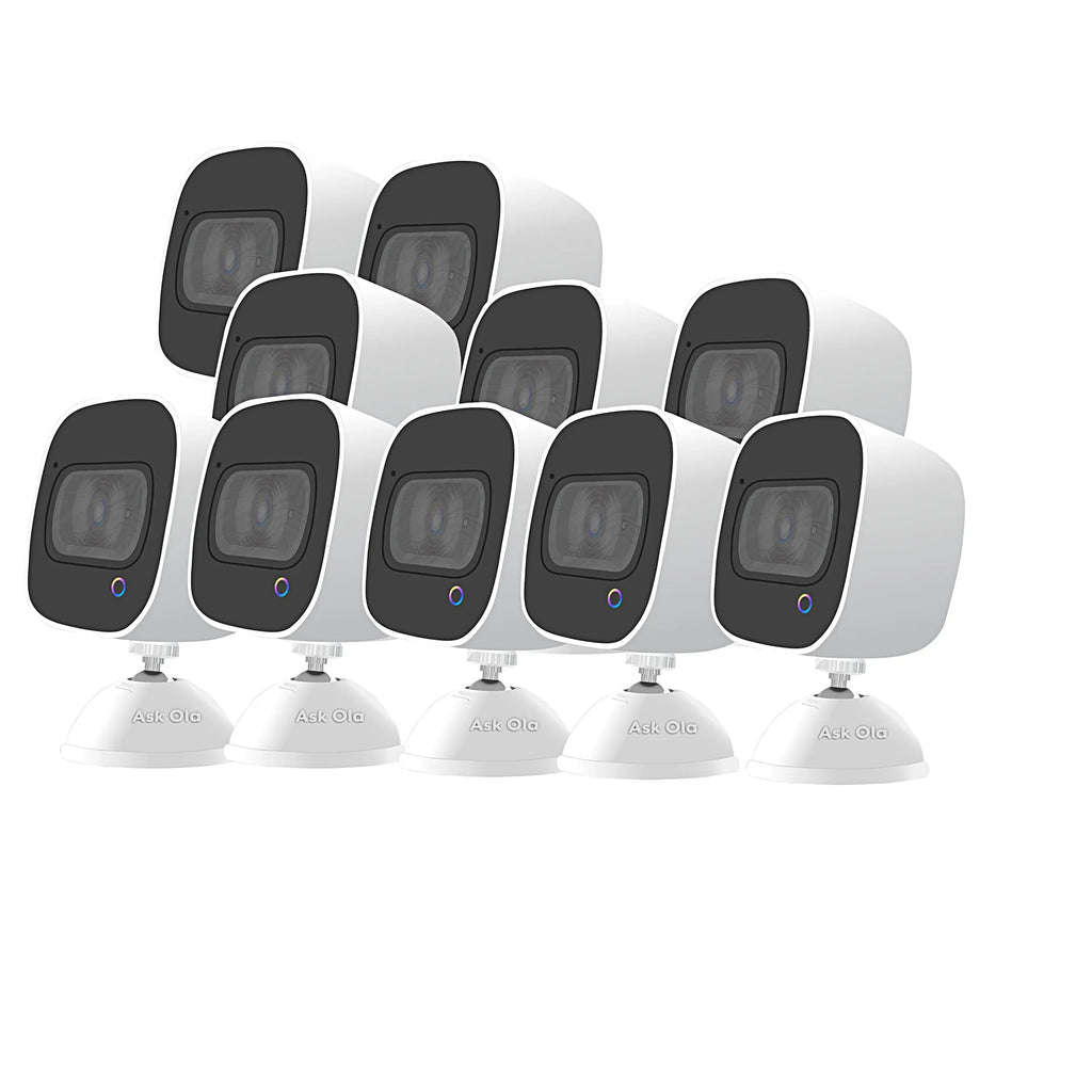 Security Spotlights Detection, On Ask TV Vehicle Way Pet Color 10 Two-Way Voice - As Smart Command Night Vision OLA! Talk, Pack/ Camera Seen Person 2