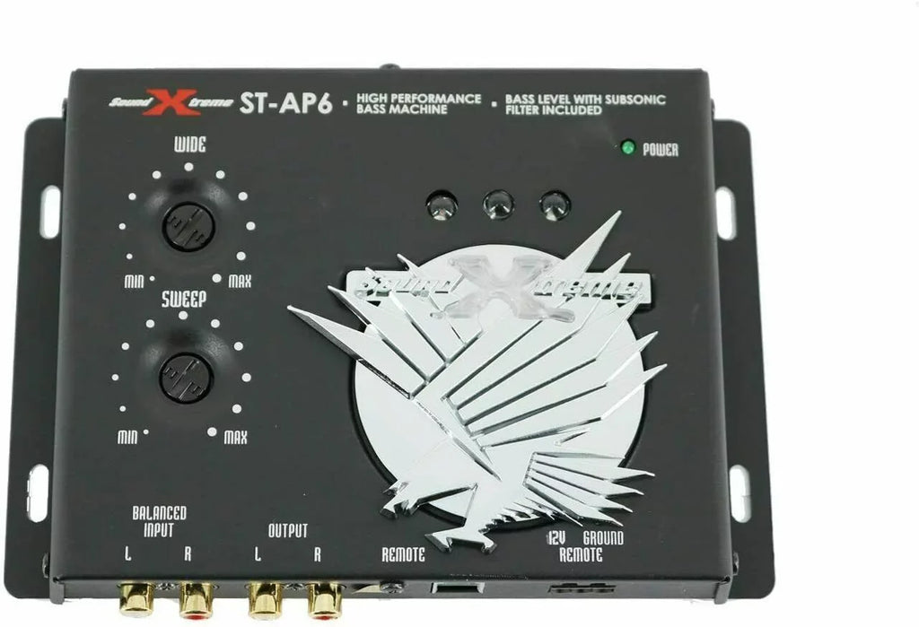 Audio 13.5V, 1/2 Digital Bass Car Din ST-6 SoundXtreme Processor, Maximizer Bundle