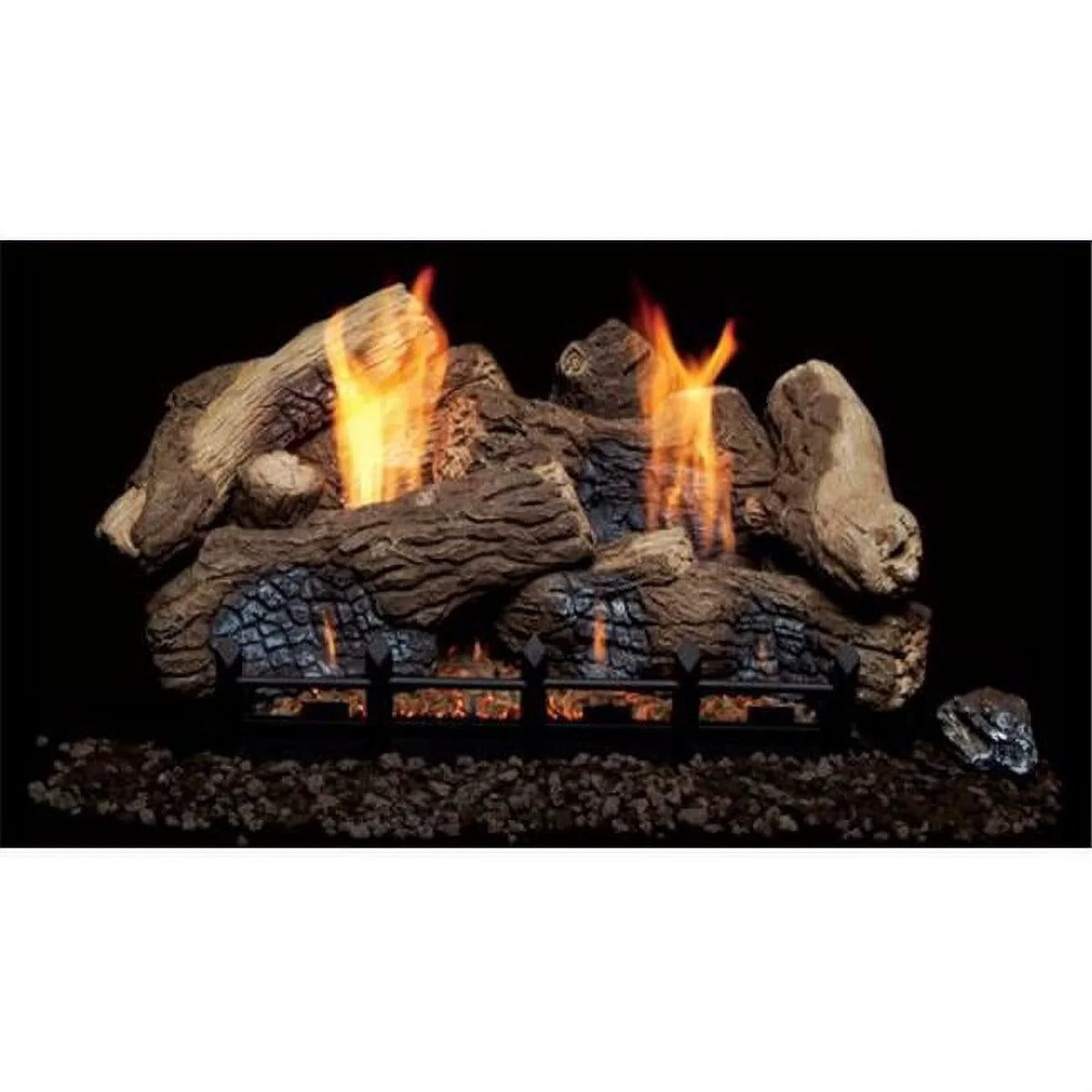 Ceramic fiber in. Burner VF 30 in. Set Oak Berkley Blaze 24 Log for Natural
