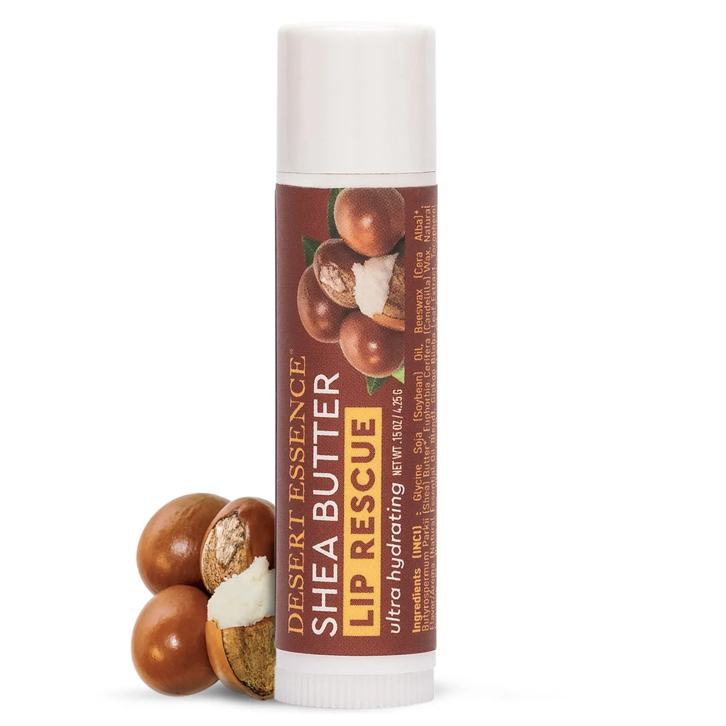 '- Rescue - Extract- Cracked w/ Or Hydrating Biloba Essence Ginkgo - 24, Desert Pack Lip Oil - 0.15 Soothes of Peppermint Ultra Shea Vitamin Butter Moisturizer Balm Soft Dry E Stick, Beeswax - Lips Oz
