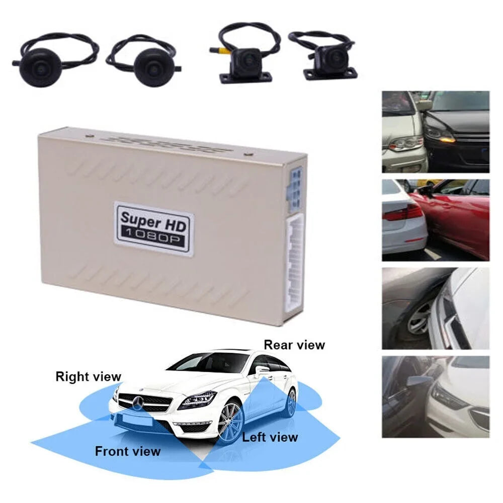 Record parking View Backup Bird Car Camera Denest Surround monitoring HD System 360 DVR