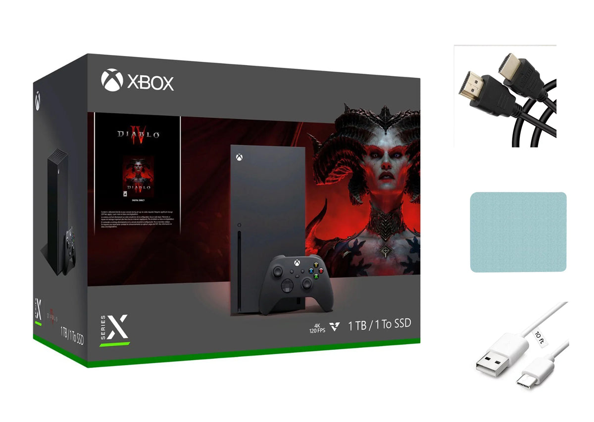 Wireless Gaming Diablo® Xbox 1TB with SSD + Controller Console Video – One Series Mazepoly Accessories Bundle, X Xbox IV