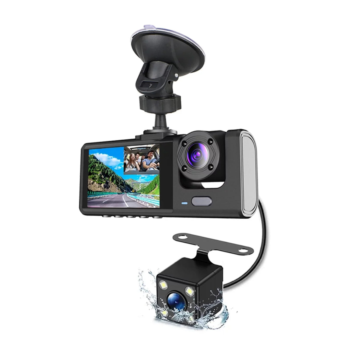 Auto Camcorder, 3 Video Safety Car Cameras, with Dash Driving Nebublu Recorder Recording Camera