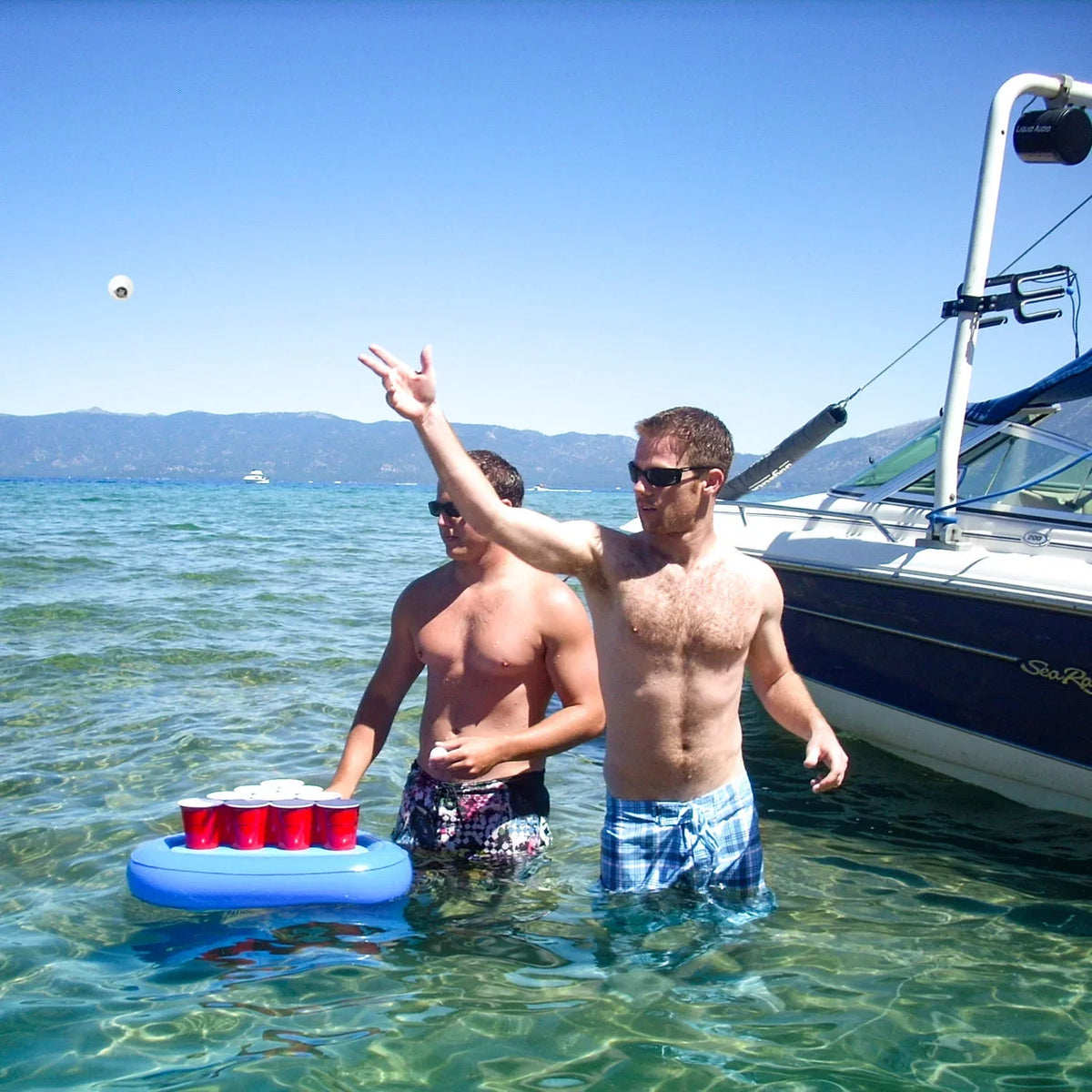Pieces) Pool Rack GoPong Beer Pong Game (5 Pool Floating