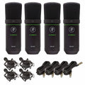 Microphones 4 Package Condenser Series EleMent Large-Diaphragm Mackie EM-91C