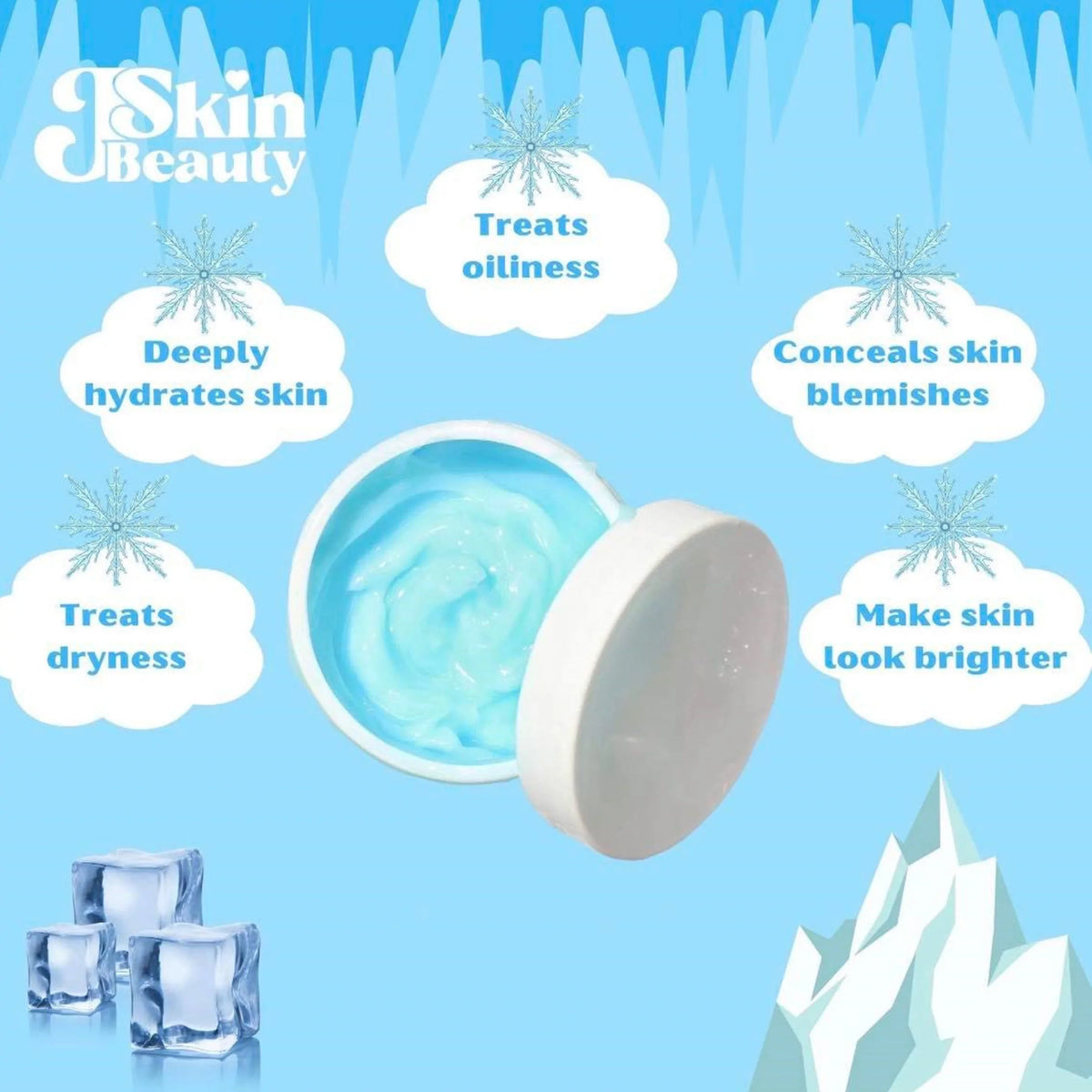 Beauty PRINTED Hydra Ice Skin - J Jars Moist Mask DATES NO 2 liquid EXPIRY Sleeping