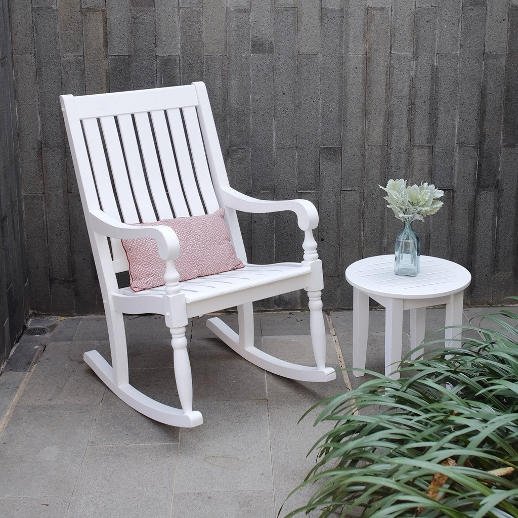 casual rocker cambridge porch mahogany lyon white