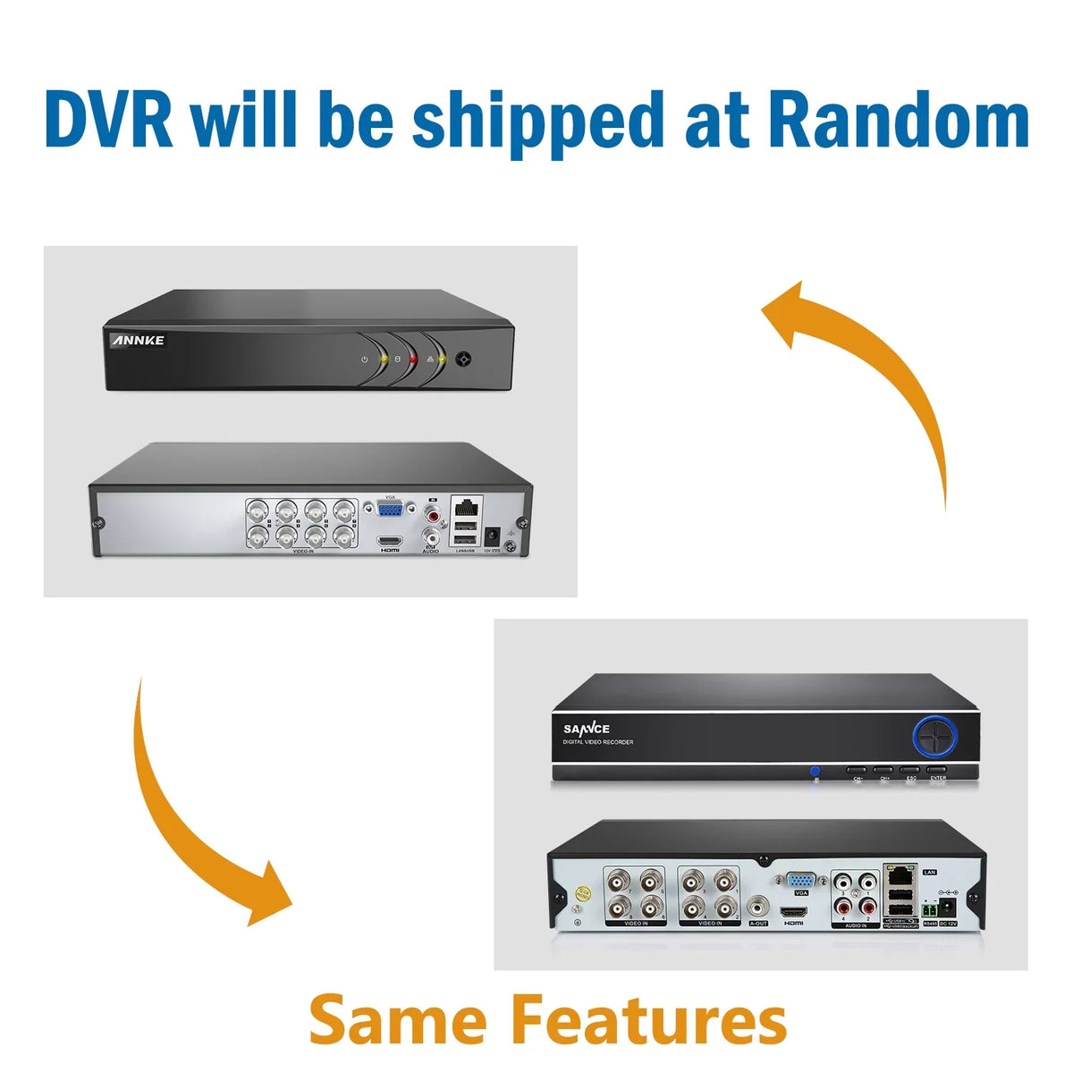 HDD Vision Weatherproof Technology/E-Cloud Night Security (8) System Remote -No IP66 Cameras, Service, 720P DVR Surveillance , Code CCTV Full SANNCE 1080N 8CH Camera and Access QR Scan P2P